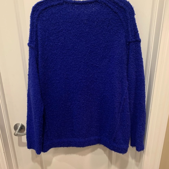 Free People Deep V Cobalt Sweater - Picture 2 of 5